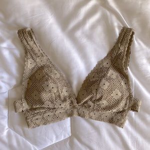 nude lacey Aerie Bralette